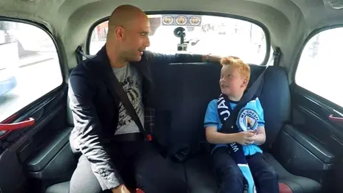 La sorpresa de Pep Guardiola a un joven seguidor del Manchester City.