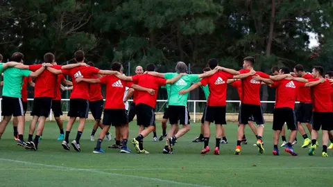 Última sesión de entrenamiento de Osasuna en Rota. Fotos cedidas por Osasuna (3)