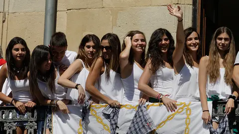 Comienzan las fiestas de Tafalla con el lanzamiento del Chupinazo. JORGE NAGORE (6)