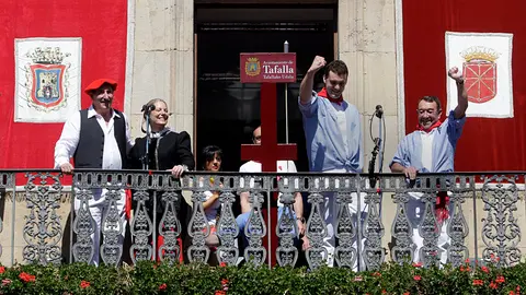 Comienzan las fiestas de Tafalla con el lanzamiento del Chupinazo. JORGE NAGORE (9)