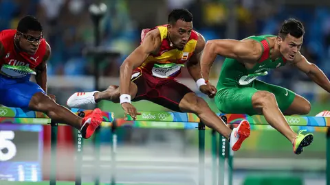 Orlando Ortega ha conseguido la medalla de plata en los 110 metros vallas EFELavandeira 