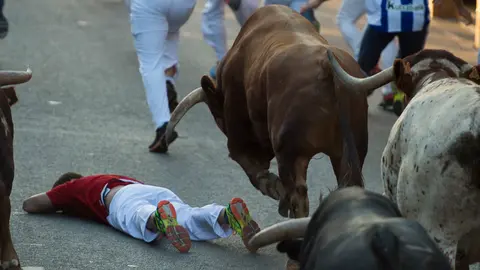 Cuarto encierro de Tafalla. PABLO LASAOSA 04