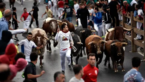 Espectaculares imágenes del último encierro de las fiestas de Tafalla (Pablo Lasaosa) (3)