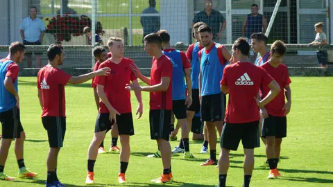 Entrenamiento de Osasuna en Tajonar.