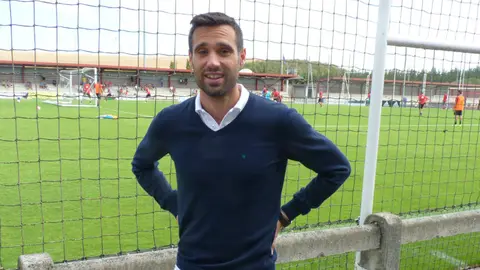 Javier Flaño sale de las instalaciones de Tajonar.