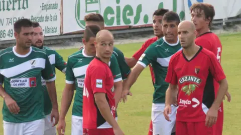 Partido Coruxo - Tudelano (1-1). Foto web CD Tudelano.