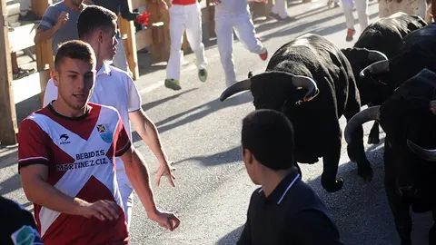 Segundo encierro de novillos en Peralta con la ganaderia San Pelayo. MIGUEL OSÉS (9)