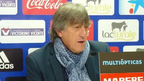 Martín Monreal en rueda de prensa en Tajonar.