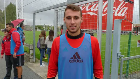 Imanol García en las instalaciones de Tajonar.