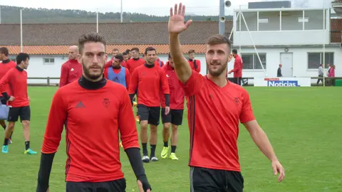 Roberto Torres y Oier Sanjurjo en Tajonar.