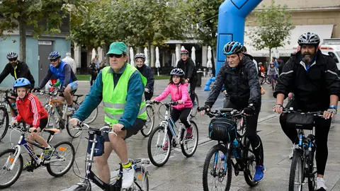 Marcha ciclista con motivo de la semana de la movilidad europea. PABLO LASAOSA18
