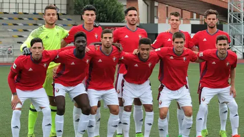 Equipo titular de Osasuna B 2016-17.