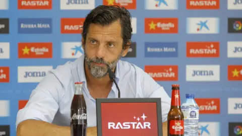 Quique Sánchez Flores dirige al Espanyol. Foto web Espanyol.