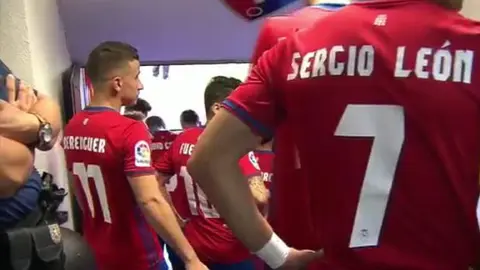 Túnel de vestuarios Osasuna - Las Palmas