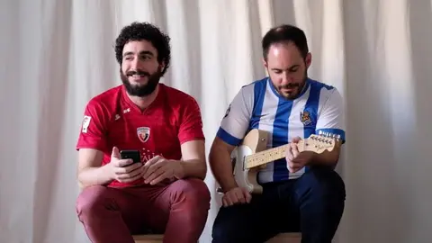 Iñigo Flu calienta el Eibar-Osasuna