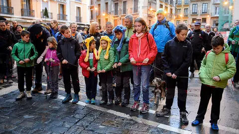 Comienzo de la marcha a San Cristobal a cargo de Anaitasuna. PABLO LASAOSA 02
