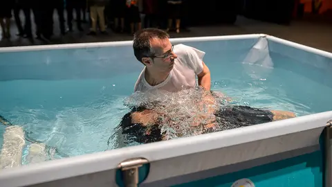 Asamblea de circuito de los Testigos Cristianos de Jehová, bajo el lema _Fortalecemos nuestra fe en Jehová_. PABLO LASAOSA 04