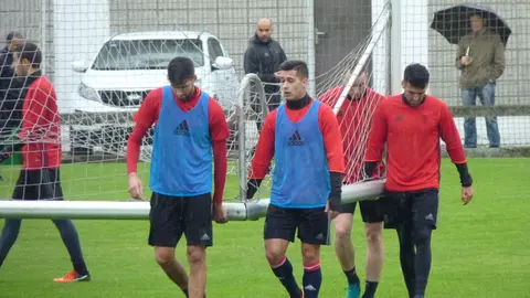 Entrenamiento de Osasuna en Tajonar.