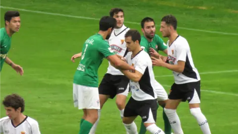 Partido Racing de Ferrol - Tudelano. Foto web Tudelano.