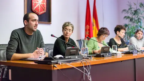 Madres de los jóvenes de Alsasua encausados por delito de terrorismo por la agresión a dos guardia civiles en un bar de la localidad comparecen en comisión parlamentaria. IÑIGO ALZUGAR (26)