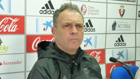 Joaquín Caparrós en rueda de prensa.