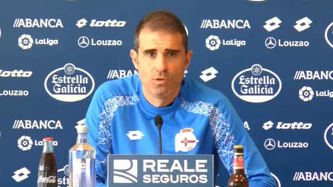 Gaizka Garitano, técnico del Deportivo.