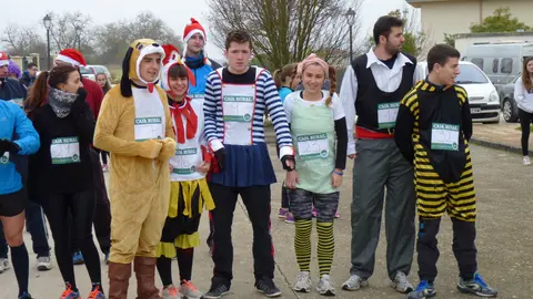 Participantes de la San Silvestre en Murieta.