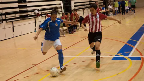 Partido de Futbol Sala entre Txantrea - Giro Penya futsal. MIGUEL OSÉS_7