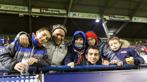 La grada de El Sadar durante el partido de Liga entre Osasuna y Valencia (4). IÑIGO ALZUGARAY