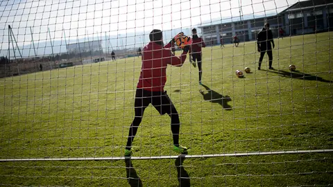 Último entrenamiento de Osasuna antes de la visita del Sevilla. PABLO LASAOSA 06
