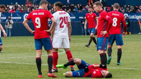 Partido de Liga entre Osasuna y Sevilla (3-4) disputado en El Sadar (6). IÑIGO ALZUGARAY