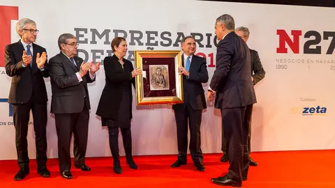Juan Miguel Sucunza, presidente de Azkoyen, Premio Empresario del Año 2016. IÑIGO ALZUGARAY