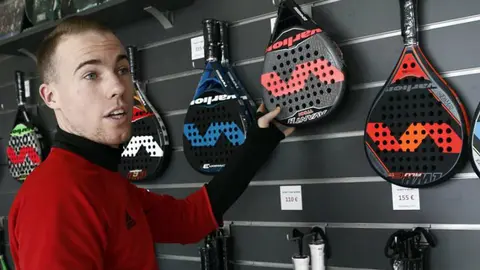 Carlos Clerc en el Navarra Pádel Club. Efe.