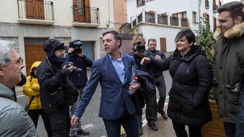 El alcalde y otros seis concejales del Ayuntamiento del Valle de Egüés declaran en el Juzgado de Primera Instancia e Instrucción número 1 de Aoiz (34). IÑIGO ALZUGARAY