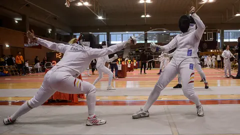 Campeonato nacional de esgrima en el pabellón de la Universidad de Navarra. PABLO LASAOSA (2)