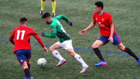 Partido Guijuelo - Osasuna B de Segunda B. Foto CA Osasuna.