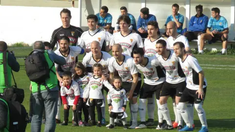 Alineación del Tudelano ante el Guijuelo. Foto web Tudelano.