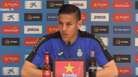 Duarte comparece en rueda de prensa.