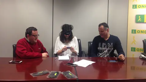 La ONCE presenta en Pamplona  los primeros juegos de entrenamiento cerebral para móviles accesibles para las personas ciegas.