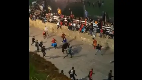 Espectacular cogida en Ciudad Rodrigo