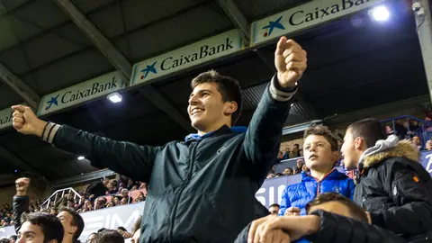 La grada de El Sadar durante el partido de Liga entre Osasuna y Villarreal (12). IÑIGO ALZUGARAY