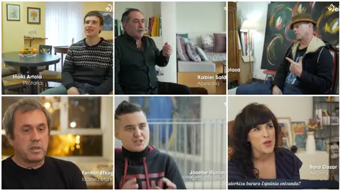 Algunos de las personas entrevistadas por ETB para mostrar su odio hacia España