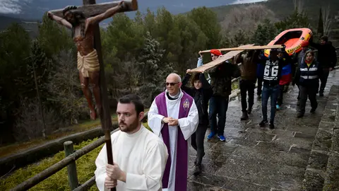 Misa de la primera Javierada de 2017. PABLO LASAOSA 12