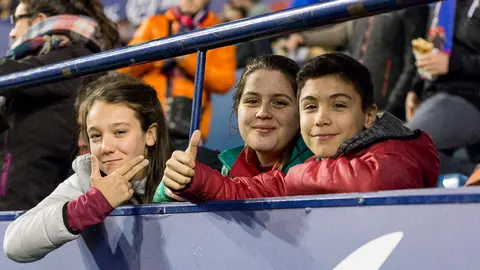 La grada de El Sadar durante el partido de Liga entre Osasuna y Eibar (19). IÑIGO ALZUGARAY
