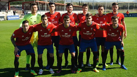 El Osasuna Promesas recibe en Tajonar al Pontevedra. MIGUEL OSÉS