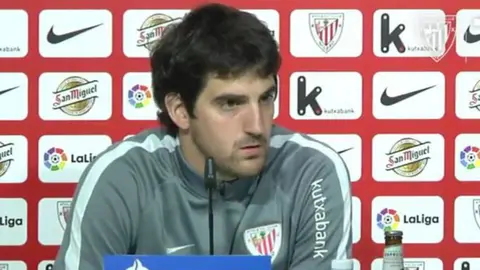 Mikel San José en rueda de prensa.
