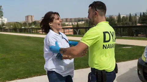 Simulacro desarrollado por DYA Navarra sobre las consecuencias del consumo de alcohol y drogas en jóvenes (28). IÑIGO ALZUGARAY