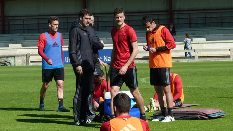 Entrenamiento de Osasuna en Tajonar.