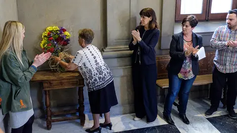 El PSN de Pamplona celebrará una ofrenda floral en homenaje a las personas muertas y represaliadas por ser leales a la legalidad republicana (14). IÑIGO ALZUGARAY