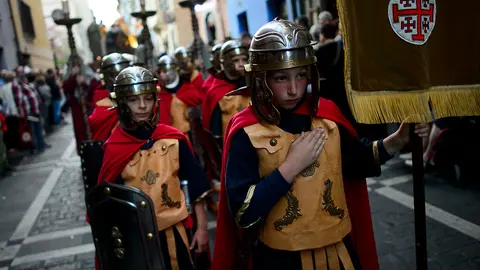 Procesión de Jueves Santo 2017 en Pamplona. PABLO LASAOSA 09